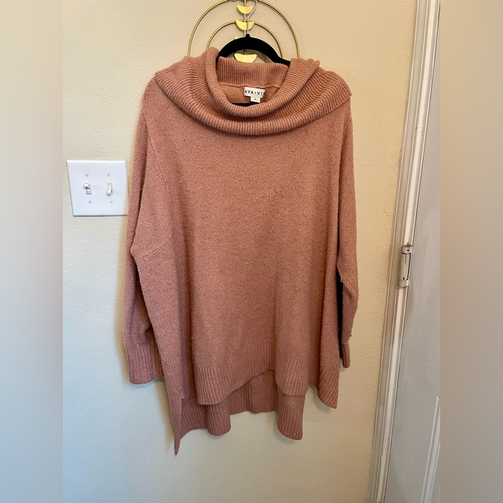 4X Ava & Viv Coral Sweater
